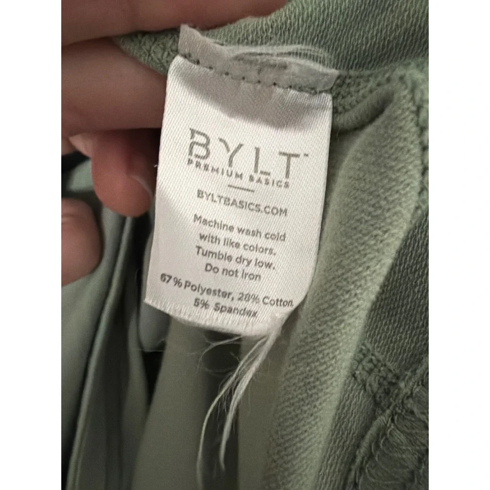 BYLT Premium Basics‎ Drop Cut Long Sleeve Shirt XXL Moss Green BYLT Blend L/S